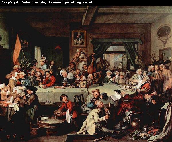 William Hogarth An Election Entertainment featuring